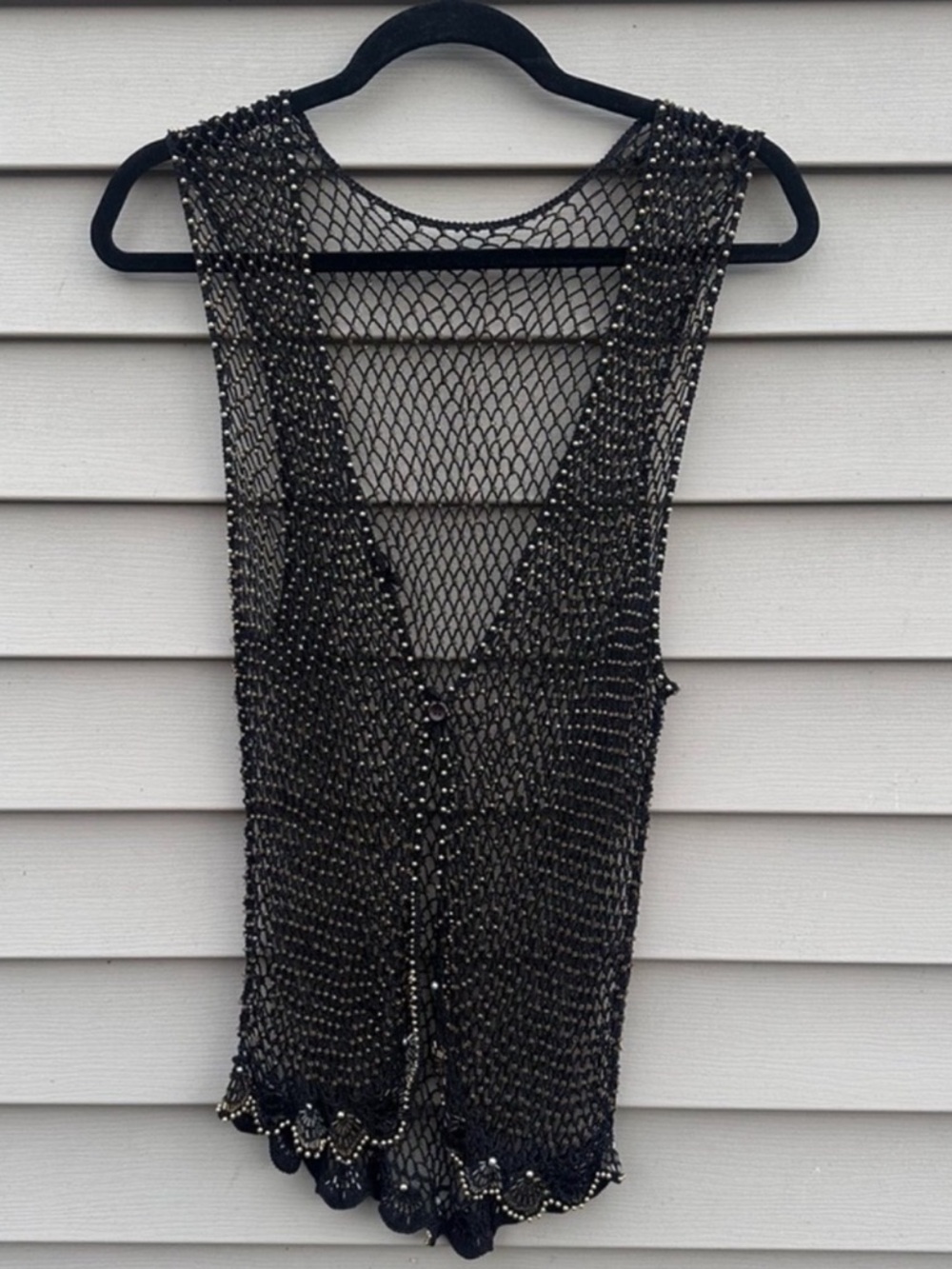 AS IS SharMark Las Vegas beaded vest